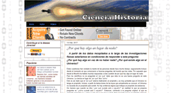 Desktop Screenshot of cienciahistoria.com